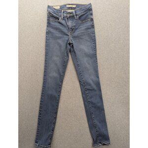 Levis Premium 311 Shaping Skinny Jeans Womens 24 Medium Wash Low Rise Stretch